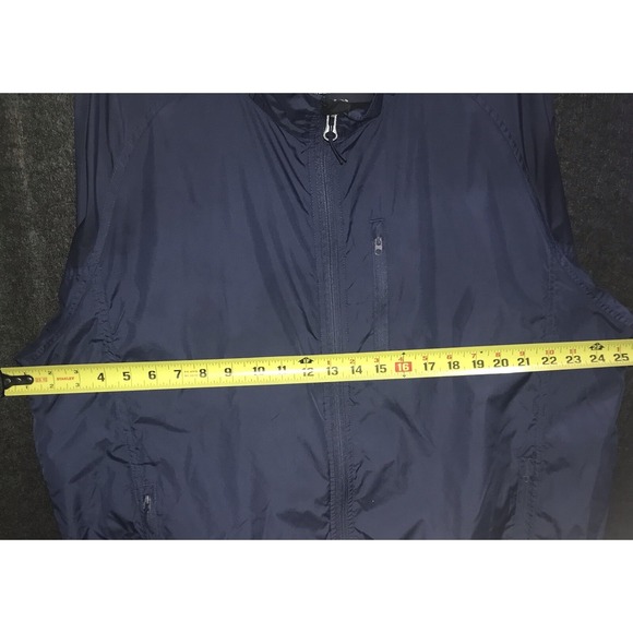 LL Bean Women's Large Windbreaker Lightweight Jacket Navy Blue Zip Pockets Reg - Picture 5 of 8